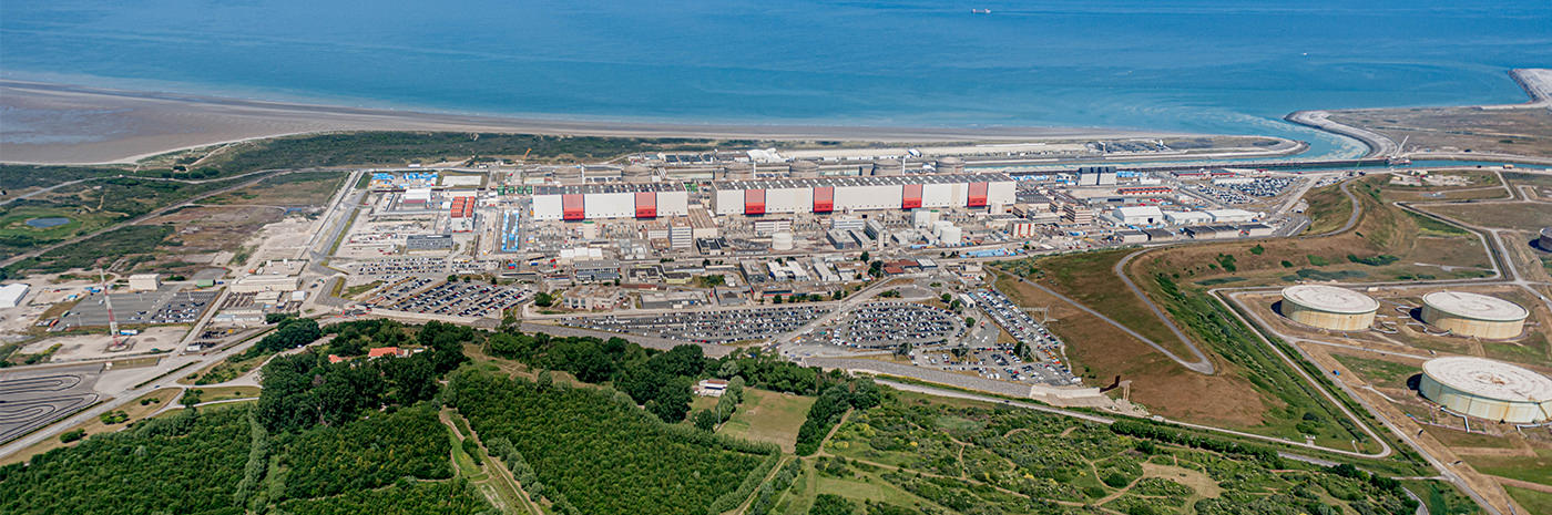 Vue aérienne de la centrale EDF de Gravelines